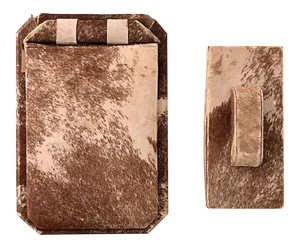 Cowhide Desk Set - Pair