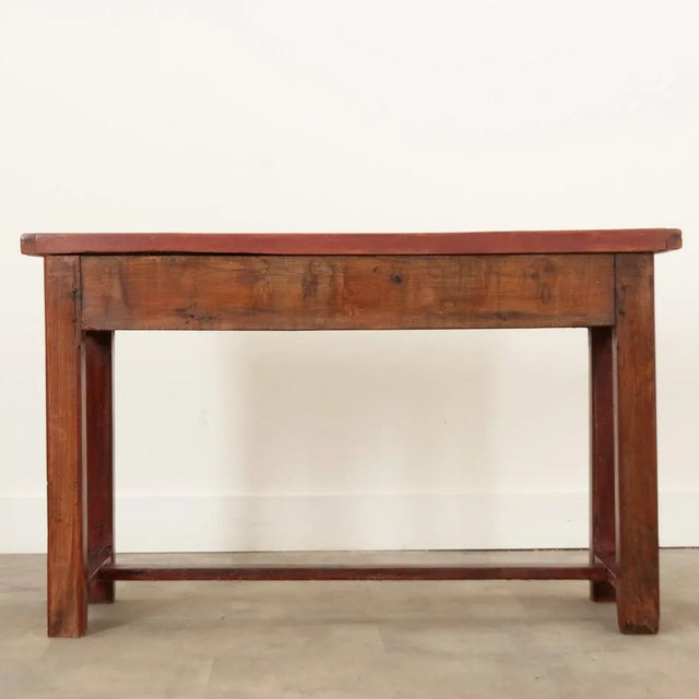 English 19th Century Painted Pine Console-Server For Sale - Image 12 of 12