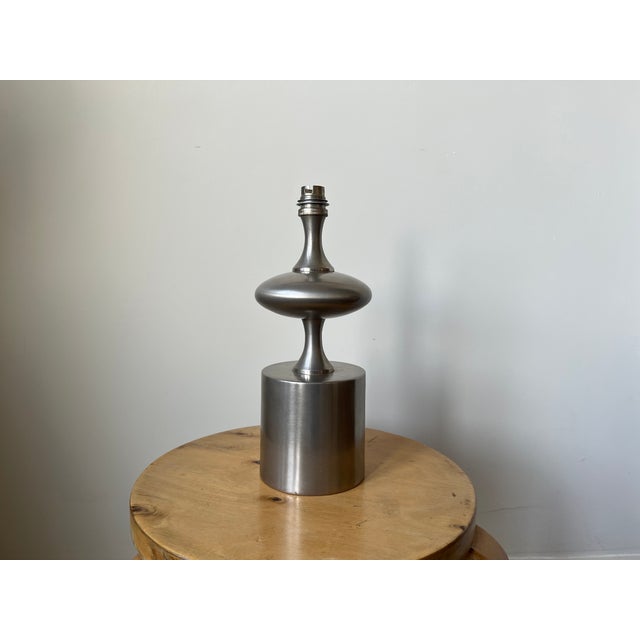 Vintage table lamp attributed to Philippe Barbier, France, late 60s / early 1970s. A wonderfully sculptural lamp made up...