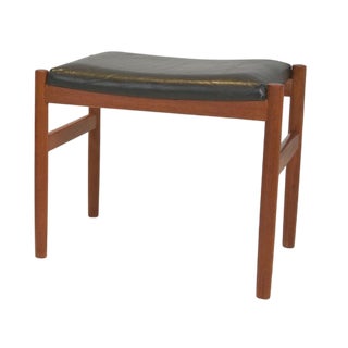 Teak Ottoman by Hugo Frandsen, 1960s For Sale