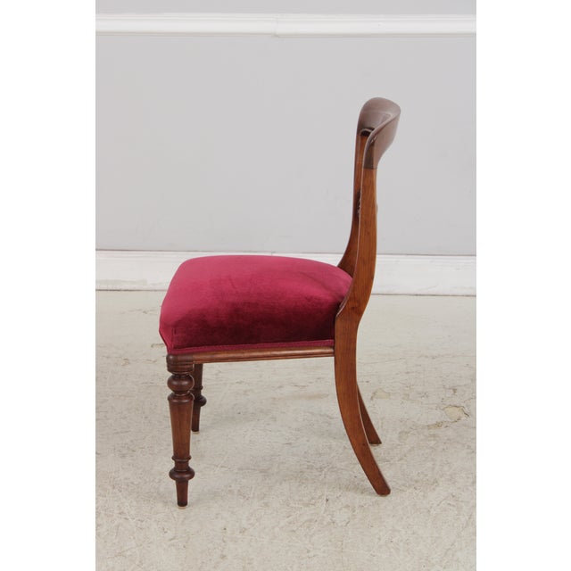19th Century English William IV Set of 8 Mahogany Dining Chairs For Sale - Image 5 of 14