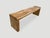 Contemporary Andrianna Shamaris Natural Reclaimed Teak Wood Wave Bench For Sale - Image 3 of 6