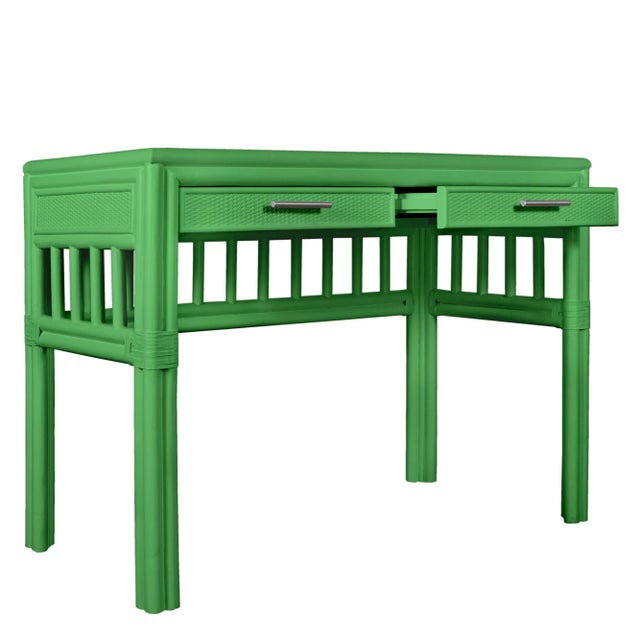 Colony Desk, Bright Green For Sale In West Palm - Image 6 of 9