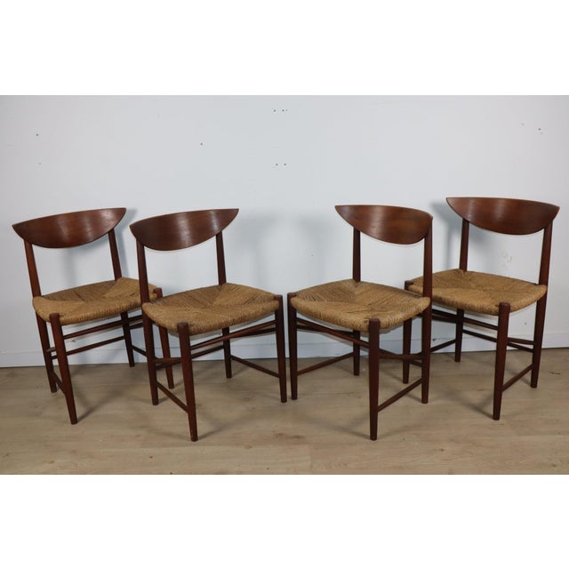Scandinavian Teak and Rope Chairs by Peter Hvidt, 1960s, Set of 4 For Sale - Image 15 of 18