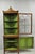 Antique English Adams Style Green Hand Painted Narrow Corner China Cabinet For Sale - Image 14 of 18