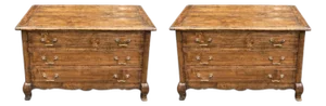 Pair of Guy Chaddock French Provincial Style Three Drawer Nighstands