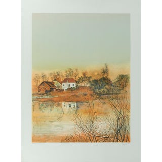 Antonio Rivera, Coucher de soleil, Lithograph For Sale