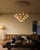 Not Yet Made - Made To Order Oak Wood Cascading Led Chandelier, Modern Multi Light Pendant, Natural Wood Ceiling Light, 16 24 32 Light For Sale - Image 5 of 6