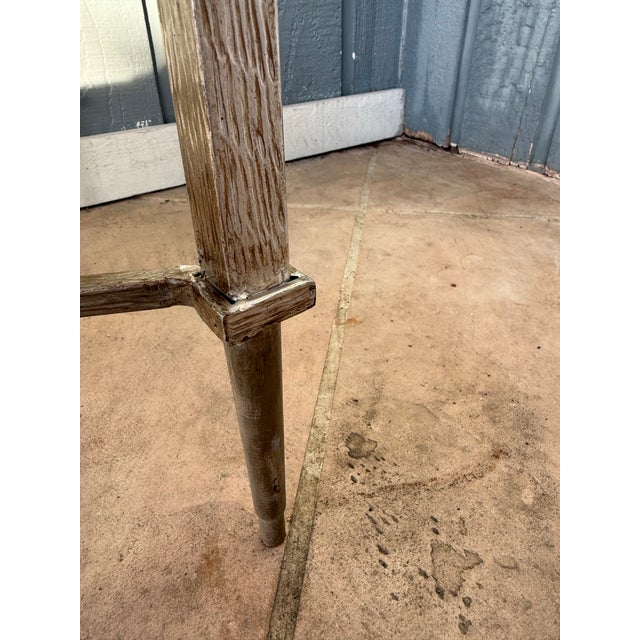 Metal Vintage Stone and Metal Coffee Table For Sale - Image 7 of 7