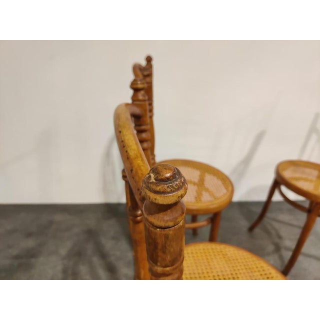 Vintage Bistro Chairs, 1950s, Set of 4 For Sale - Image 3 of 9