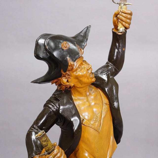 Large Antique Statue of a French Freedom Fighter Ca. 1920s For Sale - Image 10 of 12