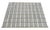 Handmade Cotton Vegetable Dyed Rug, Gray, White and Olive Green Windowpane Checked Dhurrie-6'x9' For Sale - Image 9 of 11