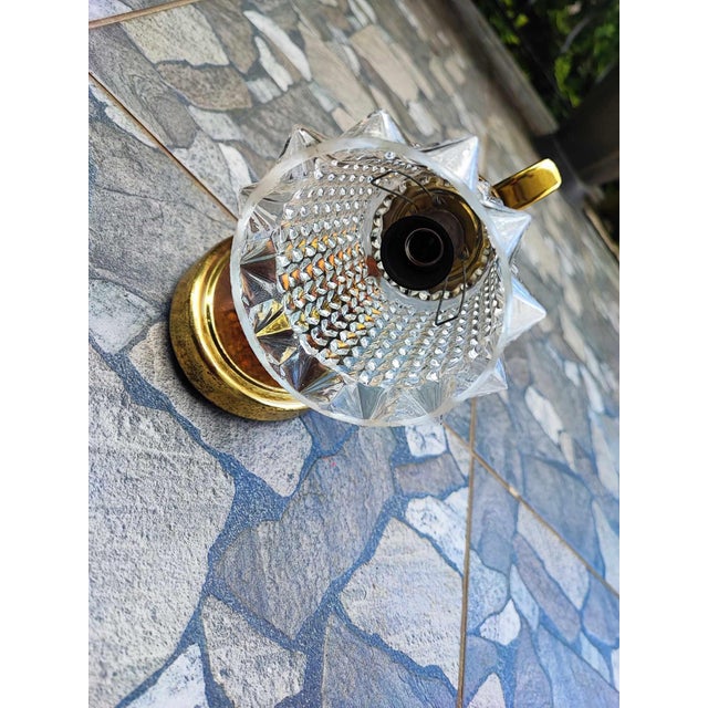 Vintage Brass Wall Lamp, 1950s For Sale - Image 6 of 8