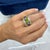 David Yurman 925 Silver 14k Yellow Gold Renaissance 3 Stone Cocktail Ring, Size 6 For Sale - Image 9 of 9