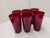 Mid 20th Century Ruby Red Flared Glasses- Set of 6 For Sale - Image 10 of 18