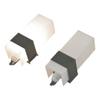 Acrylic Glass Reflector Factory Wall Lights, Germany, 1965, Set of 2 For Sale
