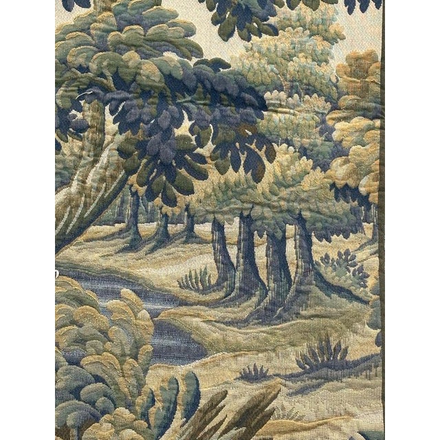 Vintage French Aubusson Style Jacquard Halluin Tapestry, 1960s For Sale - Image 12 of 18