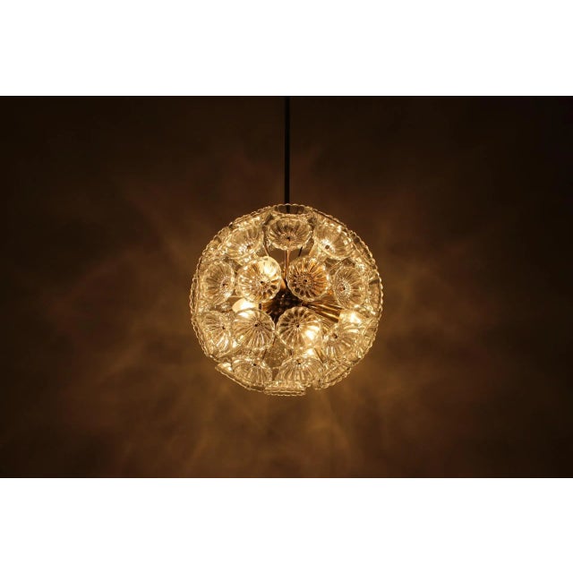 Dandelion Chandelier by Kamenický Šenov for Preciosa, 1970s For Sale - Image 9 of 12