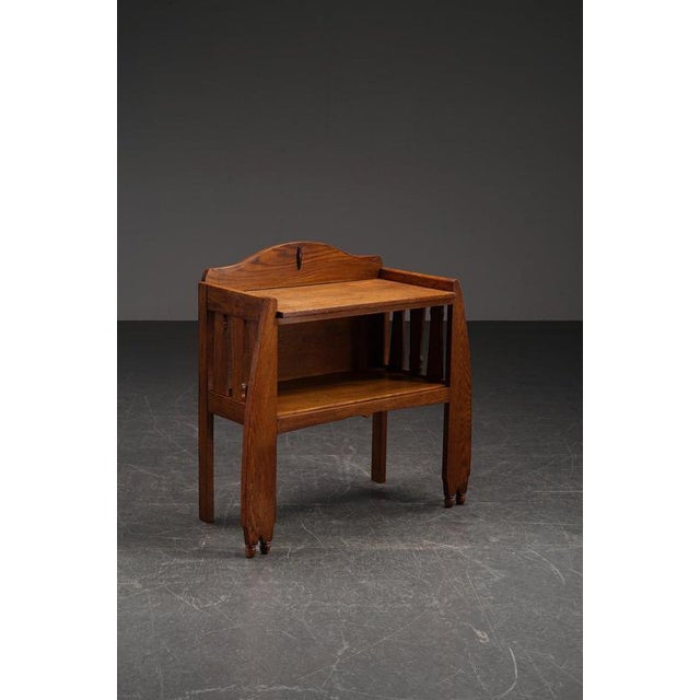 Vintage Amsterdam School Side Table, 1920s For Sale - Image 14 of 15