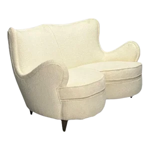 Osvaldo Borsani Attribution, Heart Sofa, Italian Mid-Century Modern, 1950s