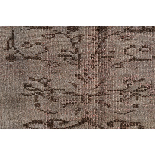Mid 20th Century Oushak Floral Wool Carpet For Sale - Image 10 of 10