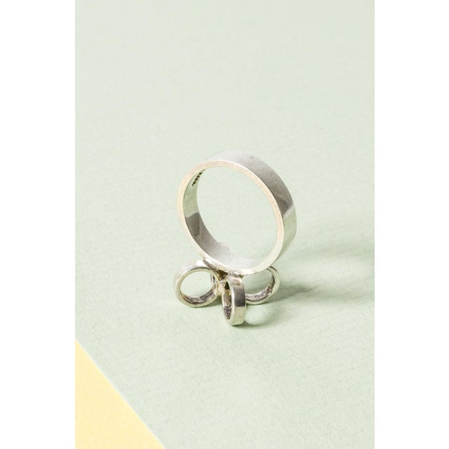 Silver Ring by Cecilia Johansson, 1976 For Sale - Image 4 of 7