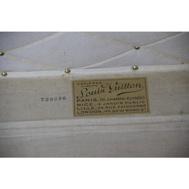 Antique Leather Trunk from Louis Vuitton, 1900s For Sale - Image 18 of 18