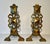 A pair of very handsome Brass Andirons. The pair are uniquely designed and are a modern translation, while many andirons...