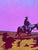 Pink Sunset Cowboy Rides Original Painting by Joseph Christy For Sale - Image 9 of 9