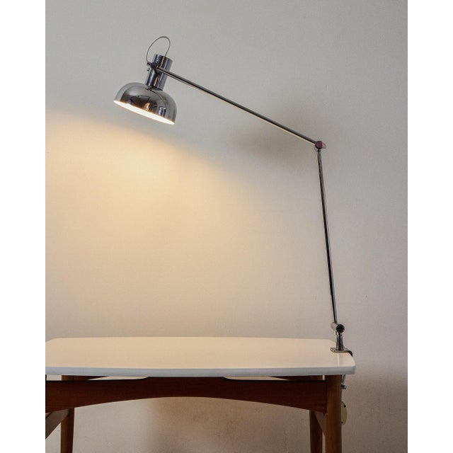 Mid-Century Modern Chrome Lamp by Tibor Nádai, 1960s For Sale - Image 3 of 7
