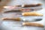 Antique Horn Handled Steak Knives Signed James Lodge LTD Sheffield, England - Set of Five For Sale In New York - Image 6 of 9
