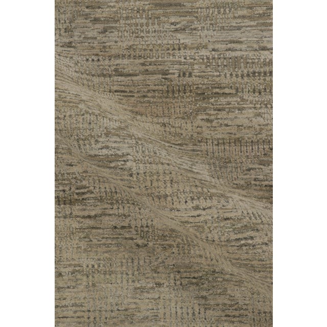 Textile Contemporary Square Textural Rug in Beige Hues, by Rug & Kilim, India For Sale - Image 7 of 10