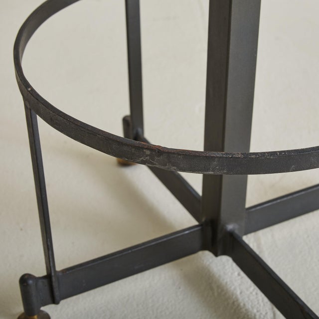 Italian Modernist Stool in the Style of Ignazio Gardella, 1960s - 2 Available For Sale - Image 4 of 7