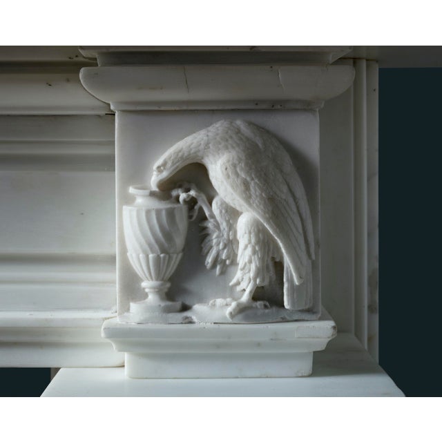 Georgian Statuary Marble Fireplace Surround For Sale - Image 3 of 8
