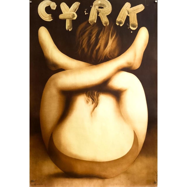 Brown Circus Original Circus Poster by Jerzy Czerniawski, 1978 For Sale - Image 8 of 8