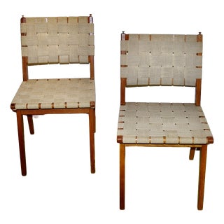 Vintage Side Chairs by Jens Risom, 1950, Set of 2 For Sale