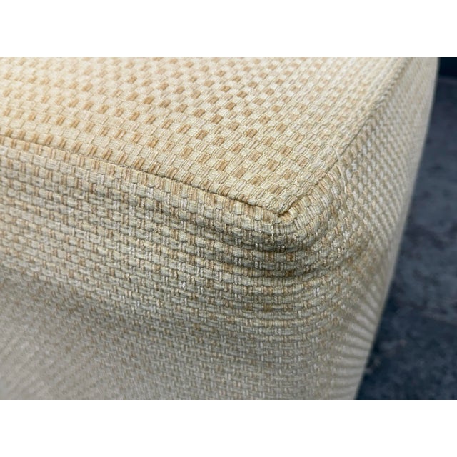 Ballard Designs Goldenrod Ottoman For Sale - Image 10 of 12