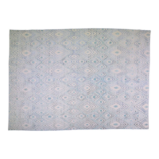 Moroccan Hand Knotted Wool Rug, 9'10"x13'9" For Sale
