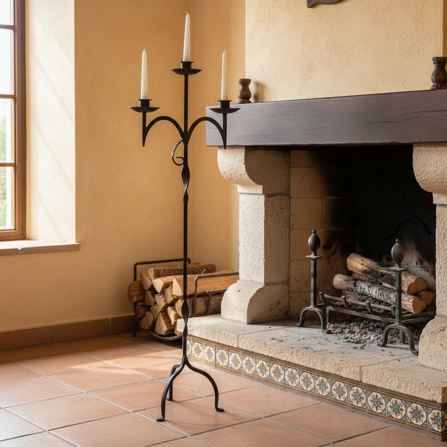 Grounded & Graceful: The Wide-Base Mid-Height Candelabra ️ Add a touch of reliable elegance to your home with this Hand-...