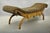 Vintage Italian Hollywood Regency Style Leopard Print Upholstered Rolled Arm Window Bench with Gold Gilt Carved Drape...