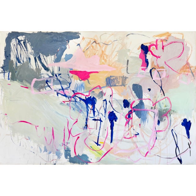 2020s Contemporary Abstract Acrylic on Canvas "Fly" by Macha Poynder For Sale - Image 5 of 5