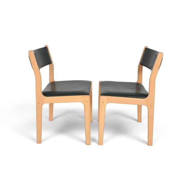 Mid-Century Modern 1970s Findahls Danish Beech Dining Chairs For Sale - Image 3 of 15