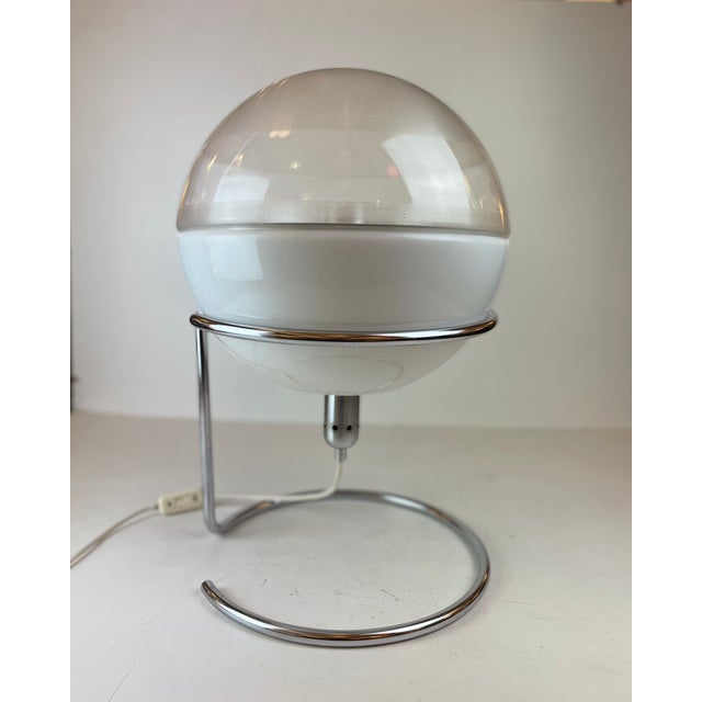 Silver Focus Table Lamp by F. Lenci for Guzzini, 1960s For Sale - Image 8 of 18