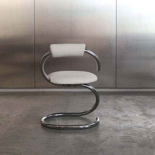 Giotto Stoppino Vintage Cobra Chairs by Giotto Stoppino, Italy, 1970s, Set of 4 For Sale - Image 4 of 12