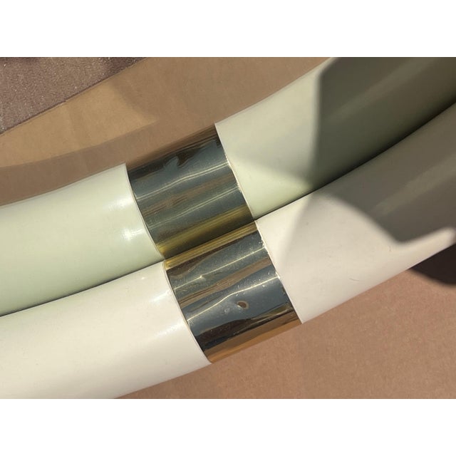 1970s A Vintage “Elephant Tusk” Mirror After Karl Springer, Circa 1979 For Sale - Image 5 of 10