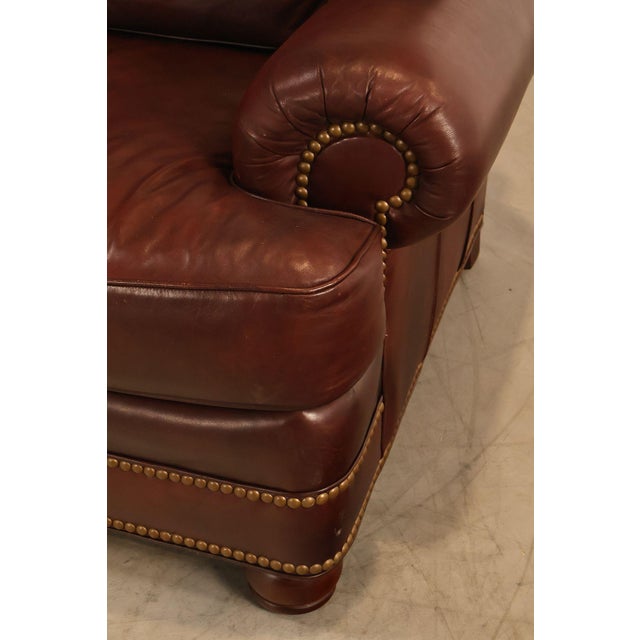 Hancock & Moore Traditional Leather Sofa For Sale - Image 10 of 18