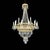 Large 18-Light Empire Chandelier in Crystal and Gilded Brass, 1700s For Sale - Image 13 of 13