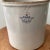 The product is an antique Robinson Ransbottom Blue Crown stoneware crock, made in Roseville, Ohio. This vintage crock...