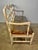 French Provincial Style Bench W/ Rush Seat & Leather Cushion For Sale - Image 16 of 16