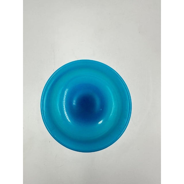 Traditional Antique Charles Blue Opaline Coupe For Sale - Image 3 of 11